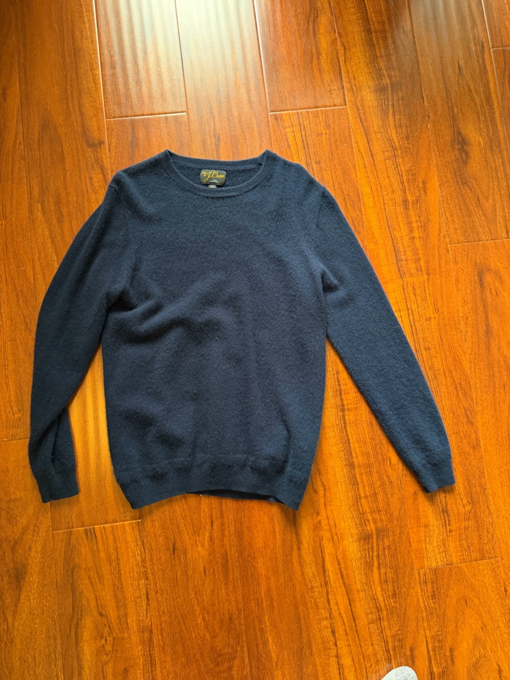 Men's J Crew Blue Cashmere Crewneck Sweater